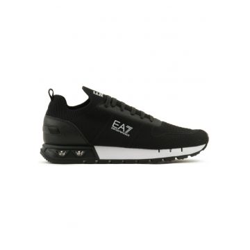 Pantofi sport  pentru Barbati - black white legacy knit -X8X171-XK373-N181 - Negru