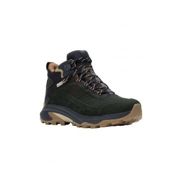 Ghete sport  trekking - verde-bleumarin - piele naturala - rezistente la apa Ghete sport  trekking - verde-bleumarin - piele naturala - rezistente la apa