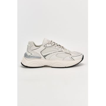 Pantofi sport de piele si plasa Pantofi sport de piele si plasa