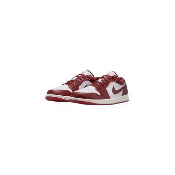 Pantofi barbati  Air Jordan 1 Low Se - piele naturala - rosu/alb Pantofi barbati  Air Jordan 1 Low Se - piele naturala - rosu/alb