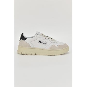 Pantofi sport de piele cu insertii textile Pantofi sport de piele cu insertii textile