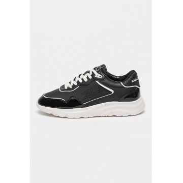 Pantofi sport din piele si piele ecologica cu detalii logo Serger Pantofi sport din piele si piele ecologica cu detalii logo Serger