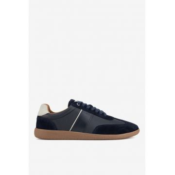 Pantofi barbati  5903419556913 - Piele nabuc - Albastru Pantofi barbati  5903419556913 - Piele nabuc - Albastru