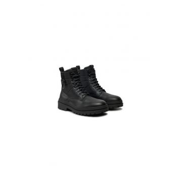 Bocanci de drumetie barbati  50529188 - Piele naturala - Negru