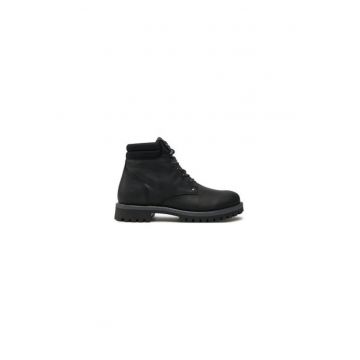 Bocanci de drumetie barbati Jack Jones - 12257999 - Piele naturala - Negru Bocanci de drumetie barbati Jack Jones - 12257999 - Piele naturala - Negru