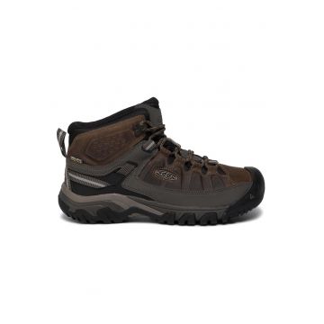 Bocanci trekking barbati  1017786 - Piele naturala - Maro/Negru