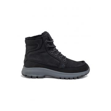 Bocanci trekking barbati  11422 - Piele naturala - Negru Bocanci trekking barbati  11422 - Piele naturala - Negru
