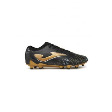 Ghete de fotbal  STRIS2501FG - Piele ecologica - Negru