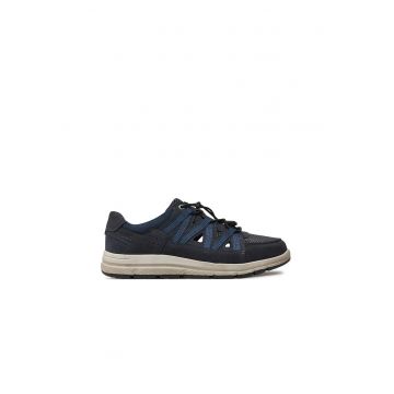 Pantofi sport barbati -  00617 - Albastru - Piele naturala Pantofi sport barbati -  00617 - Albastru - Piele naturala
