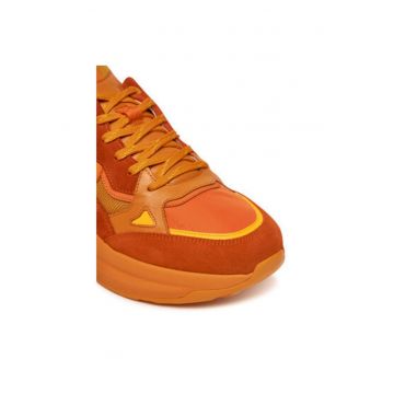 Pantofi sport barbati - 12522505 -  Piele naturala - Portocaliu Pantofi sport barbati - 12522505 -  Piele naturala - Portocaliu