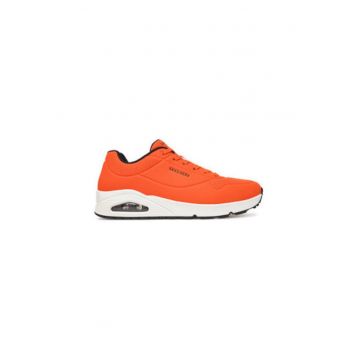Pantofi sport barbati - 52458 -  Piele ecologica - Portocaliu Pantofi sport barbati - 52458 -  Piele ecologica - Portocaliu