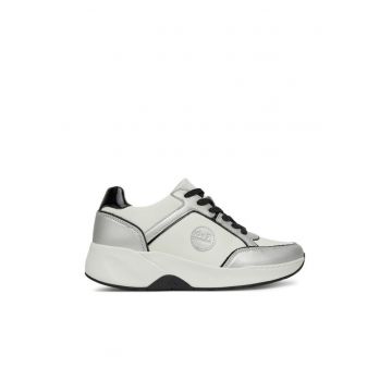 Pantofi sport dama - 96512 -  Piele naturala - Alb