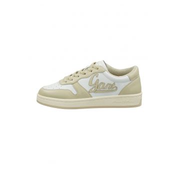Pantofi sport de piele cu segment perforat Prepla Pantofi sport de piele cu segment perforat Prepla