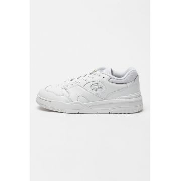 Pantofi sport de piele cu sireturi Pantofi sport de piele cu sireturi