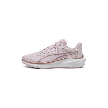 Pantofi low-cut din material textil pentru alergare - Roz pastel/Alb murdar