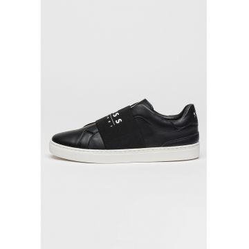 Pantofi sport cu garnituri din material textil si logo Pantofi sport cu garnituri din material textil si logo