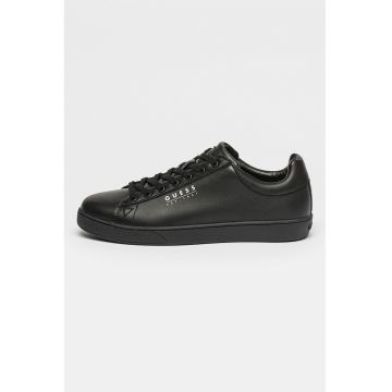Pantofi sport de piele cu detalii logo Pantofi sport de piele cu detalii logo