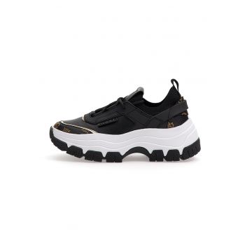 Pantofi sport de piele ecologica cu aspect masiv Pantofi sport de piele ecologica cu aspect masiv