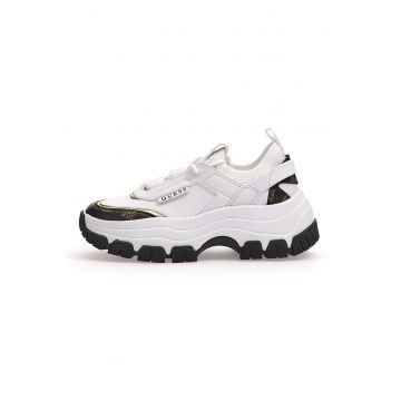 Pantofi sport de piele ecologica cu aspect masiv Pantofi sport de piele ecologica cu aspect masiv