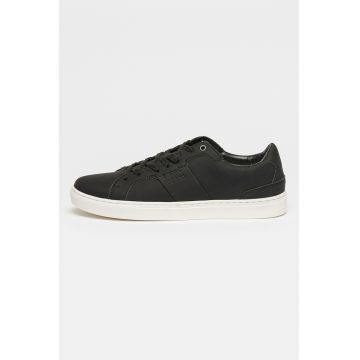 Pantofi sport din piele ecologica cu model uni Pantofi sport din piele ecologica cu model uni