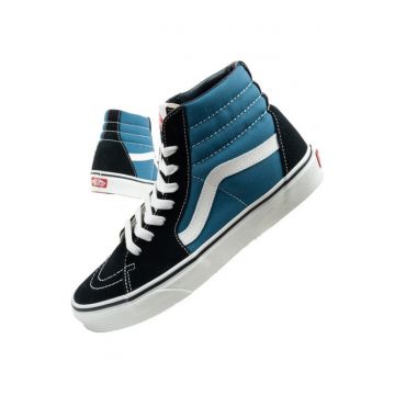 Pantofi sport pentru femei  Sk8-Hi - piele - albastru la moda [VN000D5INVY1] - Albastru