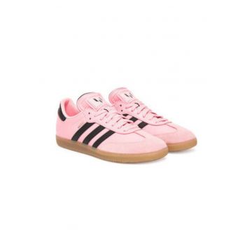 Pantofi sport pentru fotbal de sala din piele cu logo