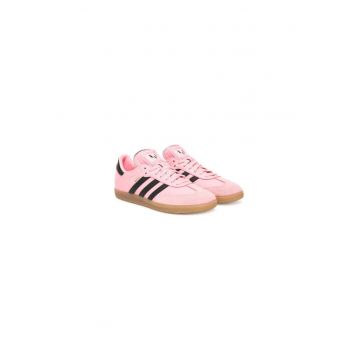Pantofi sport pentru fotbal de sala din piele cu logo Pantofi sport pentru fotbal de sala din piele cu logo