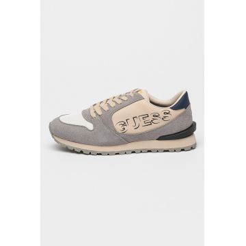 Pantofi sport wedge cu insertii de piele intoarsa Arona Pantofi sport wedge cu insertii de piele intoarsa Arona