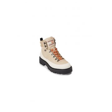 Ghete de drumetie barbati -  piele naturala - bej - Ghete de drumetie barbati -  piele naturala - bej -