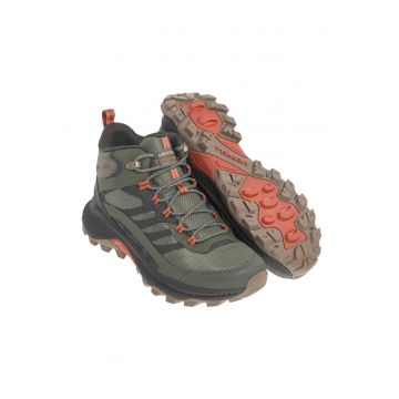 Ghete  Speed Strike 2 MID GTX - impermeabile - din piele ecologica - verde masliniu - set de trekking Ghete  Speed Strike 2 MID GTX - impermeabile - din piele ecologica - verde masliniu - set de trekking