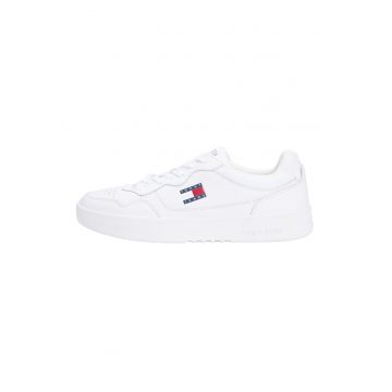 Pantofi sport din piele cu garnituri contrastante Pantofi sport din piele cu garnituri contrastante