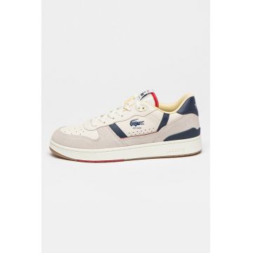 Pantofi sport din piele si piele intoarsa cu garnituri contrastante T-Clip Pantofi sport din piele si piele intoarsa cu garnituri contrastante T-Clip