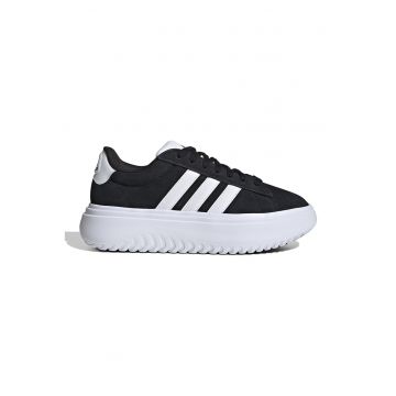 Pantofi sport flatform de piele intoarsa Grand Court Pantofi sport flatform de piele intoarsa Grand Court