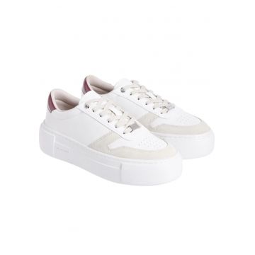 Pantofi sport -  HW0HW02409 0K4 - casual - piele - alb Pantofi sport -  HW0HW02409 0K4 - casual - piele - alb