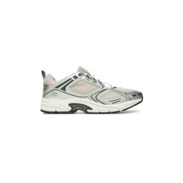 Pantofi sport pentru barbati -  305159106 - textil - bej/argintiu