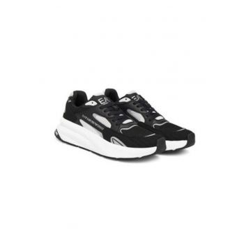 Tenisi barbati - Emporio Armani  alb/negru - piele ecologica Tenisi barbati - Emporio Armani  alb/negru - piele ecologica