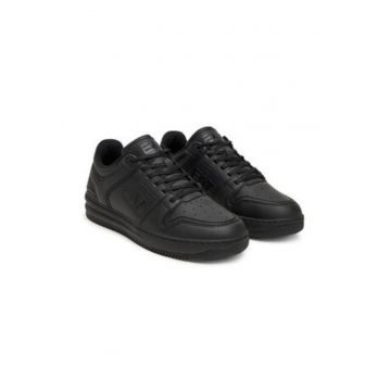 Tenisi barbati - Emporio Armani  negru - piele ecologica Tenisi barbati - Emporio Armani  negru - piele ecologica