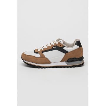 Pantofi sport cu insertii de piele intoarsa Parkour Pantofi sport cu insertii de piele intoarsa Parkour
