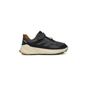 Pantofi sport cu talpa contrastrastanta si banda velcro - pentru trekking