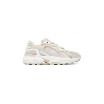 Pantofi sport demi-wedge din plasa cu garnituri - pentru alergare Modern Rugged Pantofi sport demi-wedge din plasa cu garnituri - pentru alergare Modern Rugged