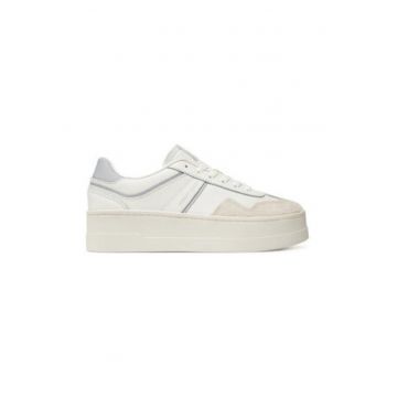 Pantofi sport flatform din piele Pantofi sport flatform din piele