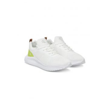 Pantofi sport low-cut din plasa - Alb