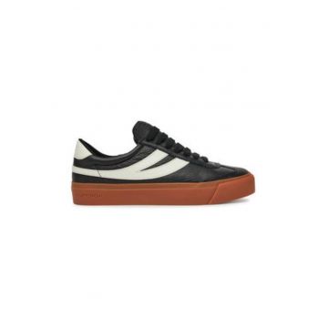 Tenisi de dama -  piele naturala - negru/alb -