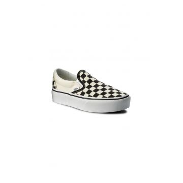 Tenisi  Ua Classic Slip On Platform - Carouri - Piele - Alb/Negru