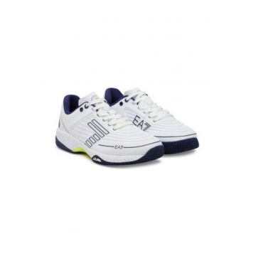 Tenisi unisex - Emporio Armani  piele ecologica - alb - Tenisi unisex - Emporio Armani  piele ecologica - alb -