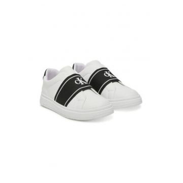 Tenisi unisex -  piele ecologica - alb/negru Tenisi unisex -  piele ecologica - alb/negru