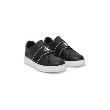 Tenisi unisex -  piele ecologica - negru Tenisi unisex -  piele ecologica - negru