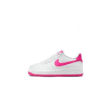 Pantofi sport copii -  Air Force 1 Bg - Alb - Piele naturala Pantofi sport copii -  Air Force 1 Bg - Alb - Piele naturala