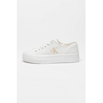Pantofi sport din material textil cu talpa flatform Pantofi sport din material textil cu talpa flatform