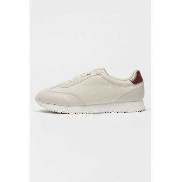 Pantofi sport din piele cu garnituri din piele ecologica Pantofi sport din piele cu garnituri din piele ecologica